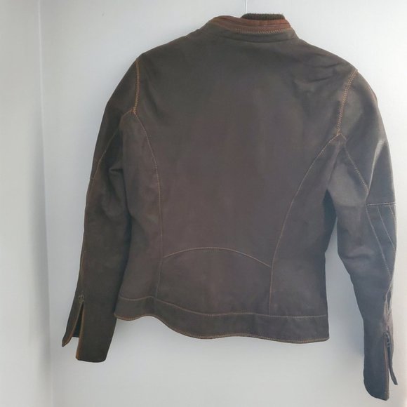 Danier Women's Leather Jacket with Thinsulate Lining, Brown, S - Picture 3 of 13